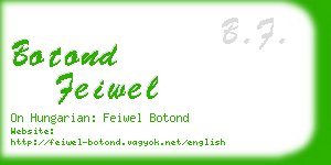 botond feiwel business card